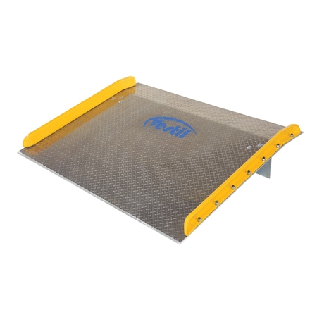 Vestil 60" x 48" Aluminum Truck Dockboards with Steel Safety Curb, 10,000 lb Capacity TAS-10-6048